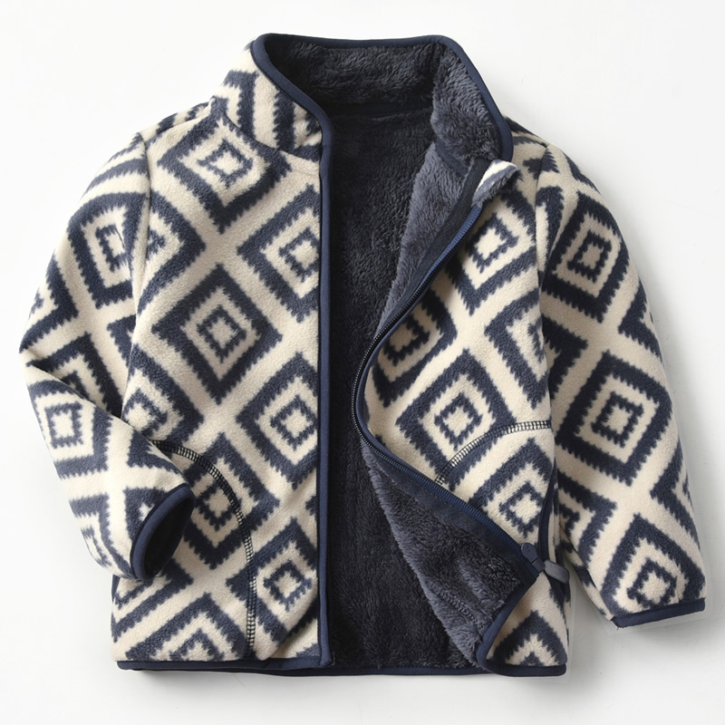 Children's Fleece Jacket for Boys, Fleece-Lined Autumn Clothing, Girls' Fleece Top, Baby Top, School Uniform Essential, Thick Winter Inner Layer