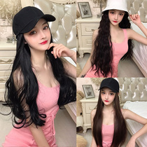 Wig Female hat wig one-piece female summer fashion long curly hair big wave lolita lolita net red wig