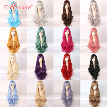 Mcoser Universal wig Japanese Harajuku style super cute lolita wavy roll 85cm long holiday hair COS wig