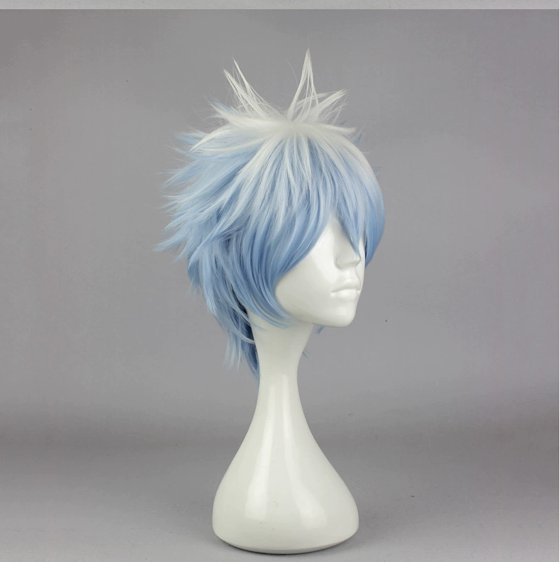 Mcoser anime tóc giả Gintama Sakata Gintoki Ginsan cosplay gradient