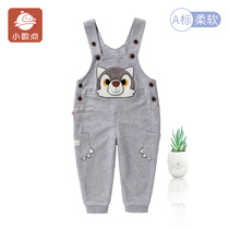 Decimal Point Child Clothing Male Baby Braces Spring Pants Autumn Boy Children Baby Boy Embroidery Back Belt Pants Double