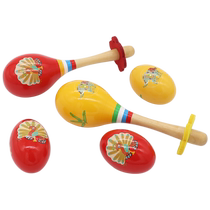Baby gripping after chasing after toy baby with small sand hammer rocking bell percussion instrument Childrens hearing training toy