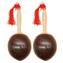 Olff Instrumental Professional Coconut Husk Sand Hammer Coconut Sand Ball Performance Performance Sand Hammer Coconut Shell Sandball Props Sandball