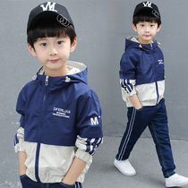 Childrens clothing boys autumn jacket 2021 new childrens Korean baseball uniform middle and large childrens casual jacket spring and autumn