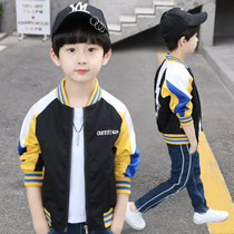 Childrens clothing boys spring and autumn jackets 2021 new autumn 10-year-old boys western style jackets trendy tops middle and large children