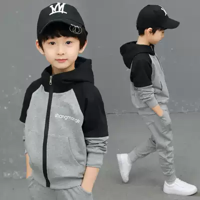 Children's clothing boys autumn suit 2021 spring new boys leisure children's two sets