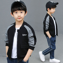 Childrens clothing boys autumn jacket 2021 new childrens Korean baseball uniform middle and large childrens casual jacket spring and autumn tide