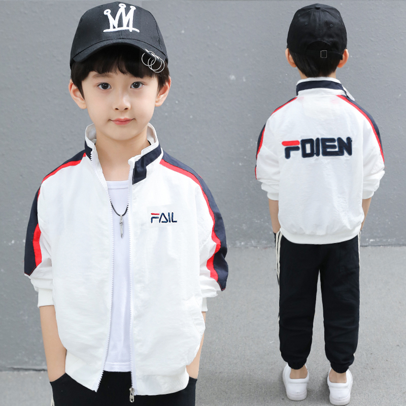 Boy sunscreen Summer 2023 new summer clothing children's skin clothes breathable jacket light and thin boy sunscreen-Taobao