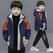 Boy Autumn Winter Coat Cotton Clothing Children Cotton Padded Jacket Winter Thin Cotton Blouse Cotton Clothes Winter Winter Clothing 2022 New Thickening