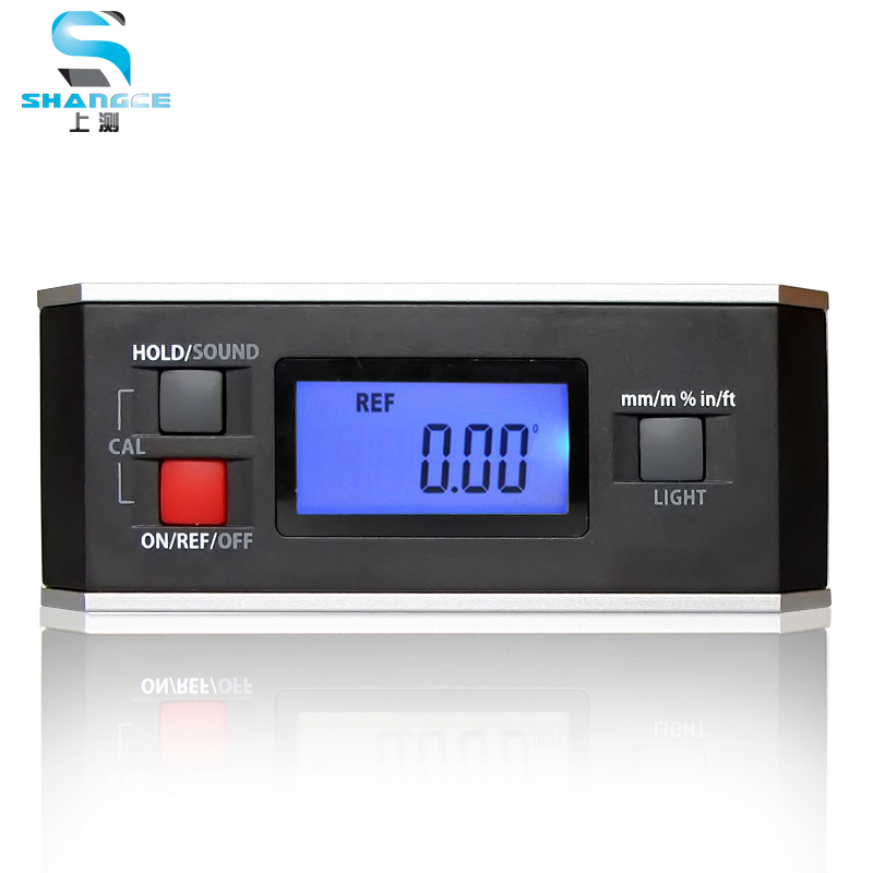 Number of display inclinometers 360 degrees angle gauge with cassette backlight inclination case angle gauge Gradiometer Waterproof Gradiometer