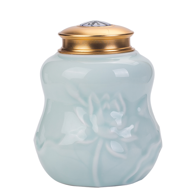Chang ceramic crown caddy fixings travel work store POTS sealed as cans Chinese fresh pot archaize TAB small jar