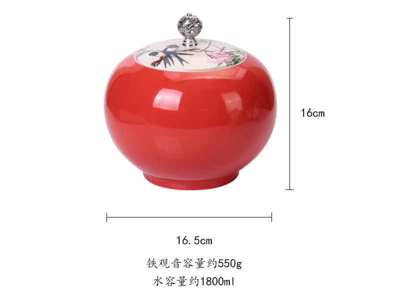 The Crown chang caddy fixings ceramic high - grade seal tank household size a jin pu 'er tea product storage tanks