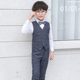 Chàng trai phù hợp với phù hợp với childrens đàn piano hiệu suất trẻ em ba mảnh thiết chàng trai nhỏ phù hợp với phiên bản Hàn Quốc hoa trẻ em ăn mặc áo khoác.