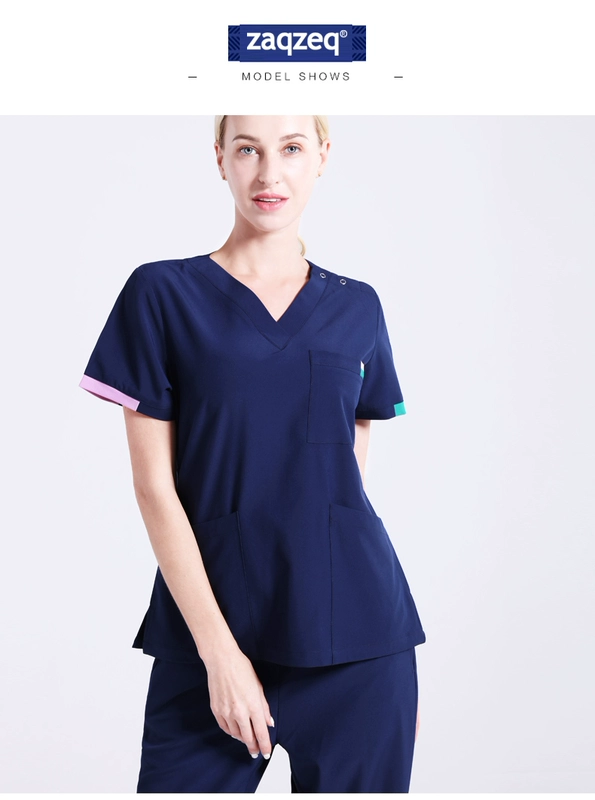 Quần áo giặt tay phòng phẫu thuật Tanhe, quần áo làm việc răng miệng ngắn tay cho bác sĩ nữ, quần áo chà tay phẫu thuật đàn hồi nhanh khô dài tay cho nam đồng phục phòng sạch