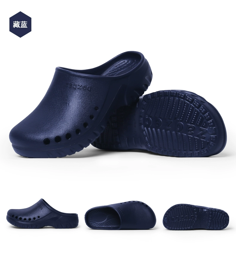 ZaqZeq/Tanhe medical operating room slippers toe-toe shoes non-slip male and female doctors and nurses experimental shoes clogs