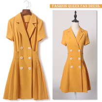 Suit dress female summer French stem orange skirt first love skirt Mori dk student college style jk uniform skirt genuine