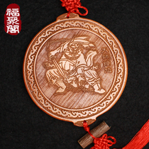 Peach wood carvings bell Kuei pendant gourd Five emperors money auspicious swing piece home living room Ghostbusting gods like Volwand crafts