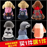 Собачья одежда Тедди весна и осенняя весна и осень четыре квадрата сгущают оба квадратных домашних животных домашних животных щенков щенка Осень и зима