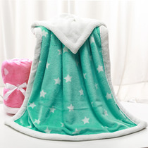 Flannel Cashmere Double Blanket Cover Blanket Thickening Autumn Blanket Cover Leg Nap Blanket Single Office