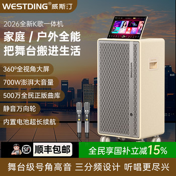 Westin S700 Square Dance Speaker with Display Screen, Home Ktv Speaker Set, Outdoor Karaoke Speaker, Karaoke