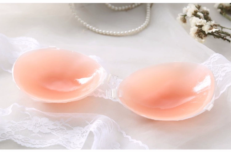 Số 10 Cup Silicone bra mỏng / dày cup đồ lót vô hình gợi cảm tụ tập cô dâu đám cưới thoáng khí núm vú