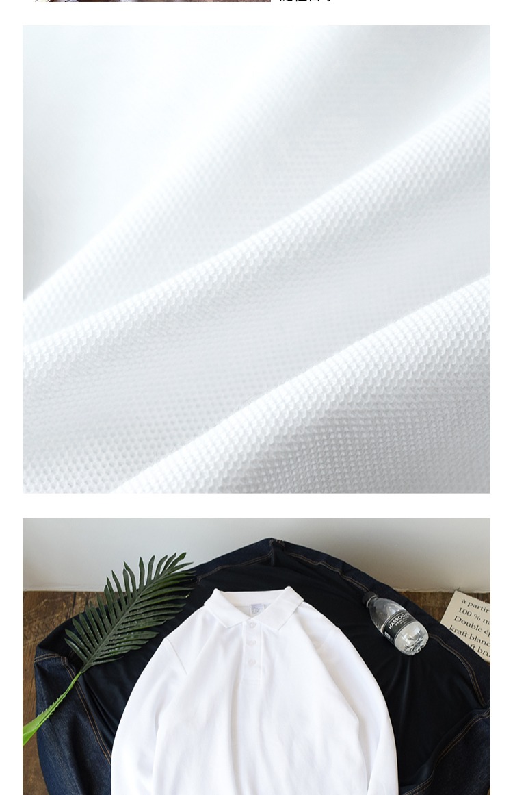 Mùa thu Nhật Bản rắn màu đơn giản áo thun dài tay nam cotton cotton thương hiệu mùa thu trẻ sinh viên áo thun áo polo có cổ