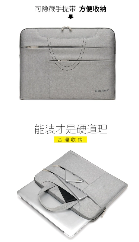 Túi đựng laptop phù hợp với Lenovo Apple Dell Asus 12 vai đơn 14 máy tính xách tay 15,6 inch lót túi nam và nữ 13.3 Huawei Xiaomi macbook nhỏ tươi pro15air13 - Phụ kiện máy tính xách tay