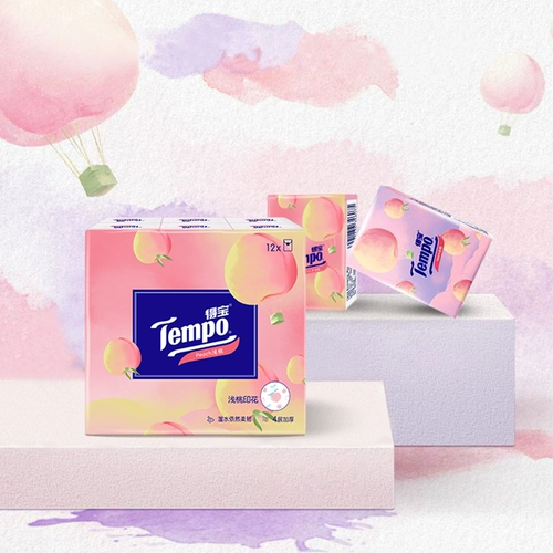 Debao Paintbar Paper Light Peach Cherry Blossom Жасмин и ароматная комбинация 36 пакетов реальных маленьких мешков с бумагой для салфетки