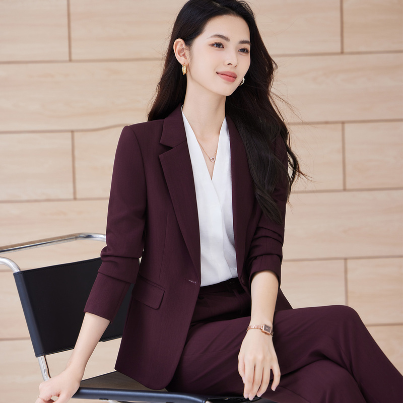 Angola Red Blazer for Women 2026 New Autumn Professional Formal Wear Elegant Goddess Style Work Suit Set Angola Red Blazer for Women 2026 New Autumn Professional Formal Wear Elegant Goddess Style Work Suit Set