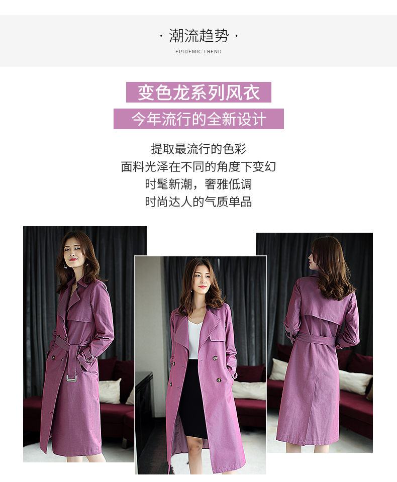 Trench pour femme en Coton en Coton - Ref 3227700 Image 8