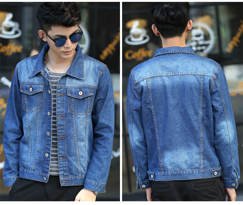 2018 người đàn ông mới của denim jacket nam Hàn Quốc phiên bản của tự trồng mùa thu lỏng áo khoác sinh viên áo khoác đẹp trai xu hướng 褂