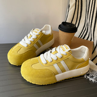 De Xun Women's Shoes 2026 Spring and Autumn New Style Cowhide Breathable Comfortable Soft-Soled Sneakers Versatile Casual Shoes White Shoes