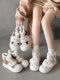 New snow boots plus velvet and thickened high-top shoes for women 2025 winter new internet celebrity casual shoes thick-soled high-top furry shoes