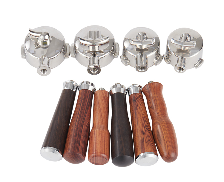 De'Longhi/Gemilai/Matech/Dongling/Bofu/Coffee Machine Solid Wood Handle with Base, Universal 51.54.58mm De'Longhi/Gemilai/Matech/Dongling/Bofu/Coffee Machine Solid Wood Handle with Base, Universal 51.54.58mm