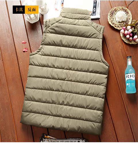 Áo khoác vest nam cotton xuống mùa thu nam vest mùa đông dày vest phiên bản Hàn Quốc của xu hướng vest XL đẹp trai áo ghi lê nam