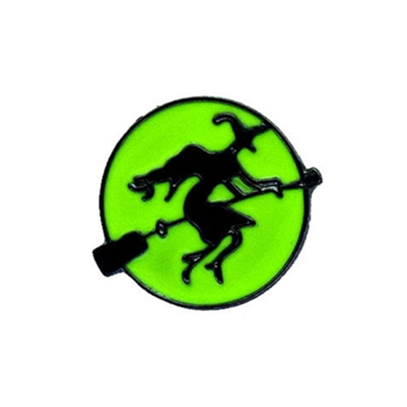 New Halloween Funny Series Cartoon Badge Ghost Skeleton Skeleton Pumpkin Head Witch Drop Oil Trâm ghim cài áo sơ mi nam