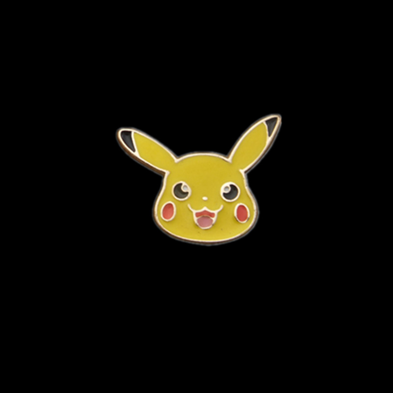 Đồ trang sức Nhật Bản dễ thương anime hoạt hình trò chơi hoạt hình Pikachu elf hình ảnh nam nữ huy hiệu trâm cài huy hiệu cài áo sơ mi