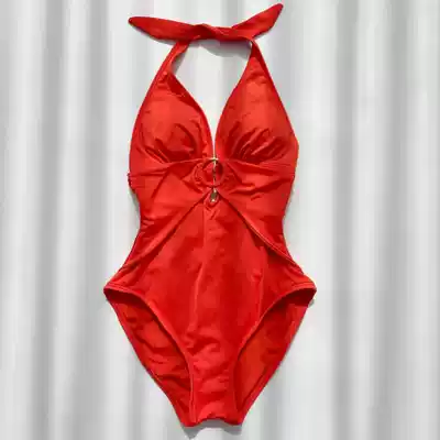 American Carmen 2020 new one-piece swimsuit V-collar fashion slim sexy European and American popular beach women's swimwear