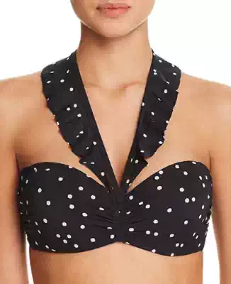 Triumph home European and American new steel support gathering bikini wave point fashion sexy big chest small chest two-piece swimsuit