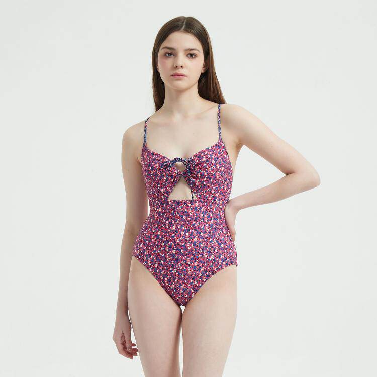 The Triumph America 20 New Little Broken Flowers With Swimsuit-Back Sexy Fashion Teen Beach Holiday Women's Swimsuit G4