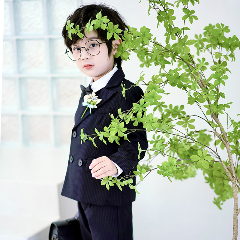 Small boy handsome suit leisure children host dress piano show boy suit boy suit autumn winter