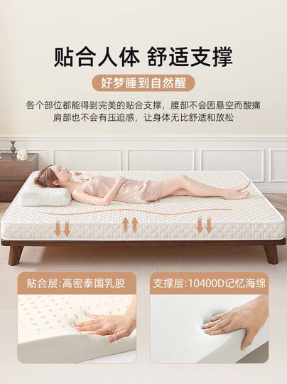 Latex Mattress Soft Pad for Home Bedroom Memory Foam Sponge Mat Tatami Special Soft Mattress for Rental Housing 10cm Thick