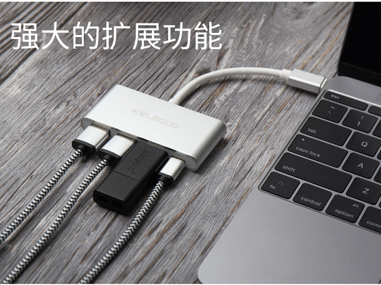 Konami đa loại C chuyển VGA Adapter HDMI thích hợp cho chuyển đổi máy tính xách tay của Apple macbook air máy tính chuyên nghiệp chiếu điện thoại di động Video Huawei màn hình đài truyền hình usb Docking - Phụ kiện máy tính xách tay túi đựng laptop nhỏ gọn