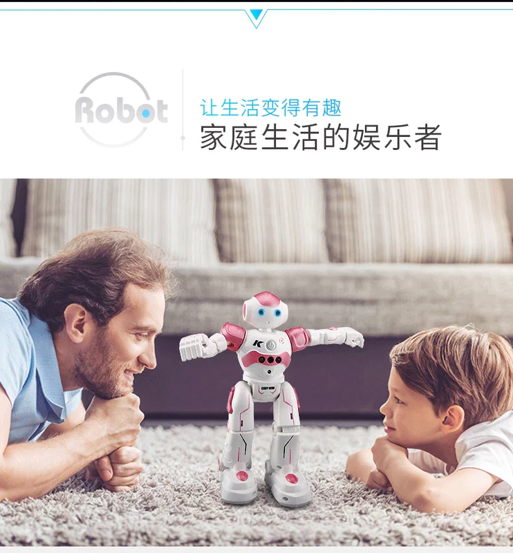 Điều khiển từ xa lập trình thông minh robot áo giáp thép nắm tay kể chuyện trai gái giáo dục sớm sạc quà tặng đồ chơi trẻ em