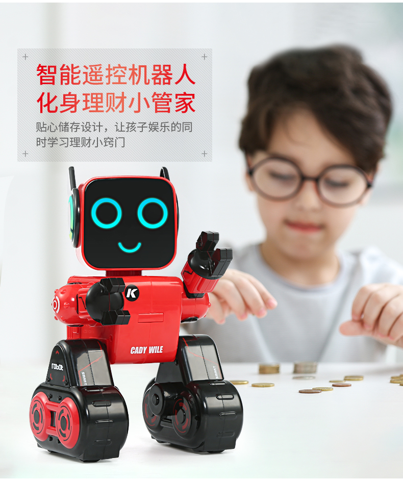 Giáo dục sớm thông minh đối thoại điều khiển từ xa robot trẻ em lập trình đồ chơi bằng giọng nói con heo đất câu đố cậu bé cô gái món quà oto điều khiển từ xa