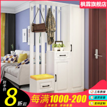 Foyer cabinet Entrance cabinet Partition cabinet Simple modern shoe cabinet Custom living room hanger coat cabinet Decorative cabinet combination