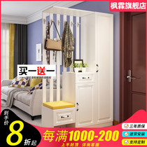 Foyer cabinet Entrance cabinet Partition cabinet Simple modern shoe cabinet Custom living room hanger coat cabinet Decorative cabinet combination
