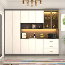 Net red modern minimalist wine cabinet Dining Side Cabinet Living-room Living Room Display Cabinet Light Extravagant Wall Disposal Cabinet Entrance Glass Tea Water Cabinet