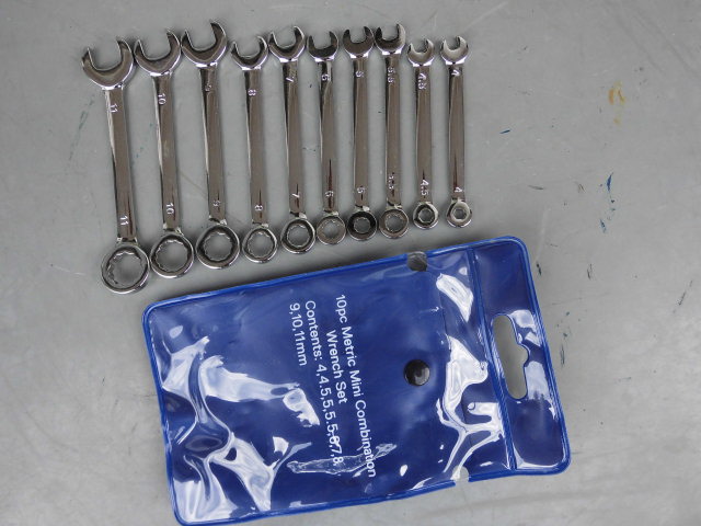 Foreign Trade Depot Depository Mini Dual-use Wrench Suit Small Nerd Wrench 4-11mm Metric Ultrathin Pocket Wrench-Taobao