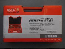 Inventory DLTC Shanghai strong tool big fly socket wrench 32-piece set set of sleeve set 1 2 series sleeve